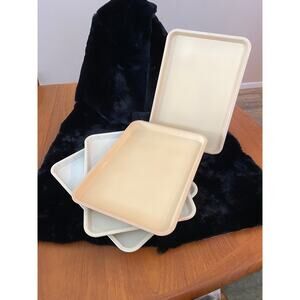 Rare, vintage cafeteria style trays, Hyware,  set of 4